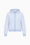 Gestreifter Strick-Hoodie