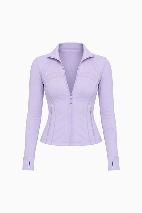 Long Sleeve Slim-Fit Yoga Track Jacket