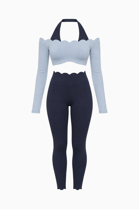 Scalloped Halter Active Set