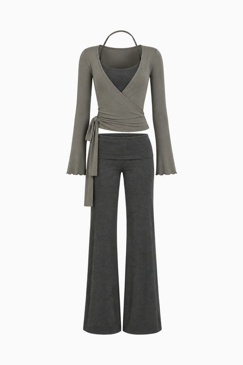 Ribbed Wrap Lounge Set