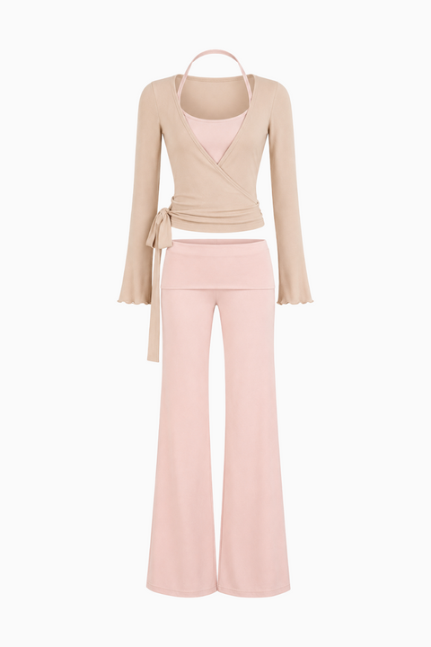 Ribbed Wrap Lounge Set