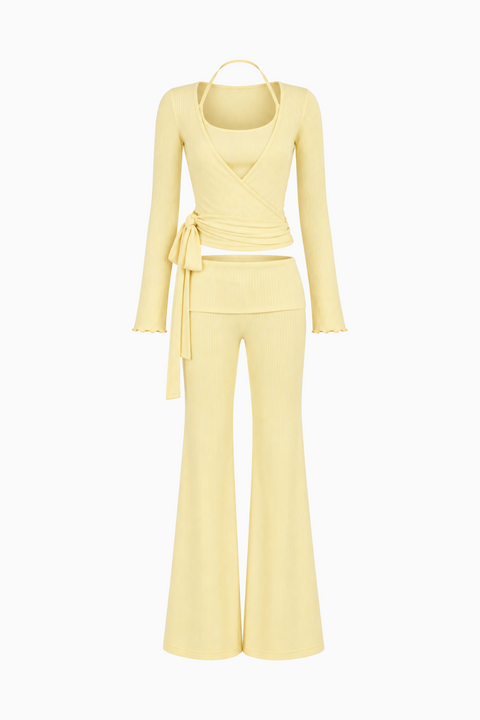 Ribbed Wrap Lounge Set