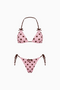 Pink-Schokolade verstellbarer Bikini zum Binden