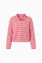 Oversized Striped Knit Cardigan