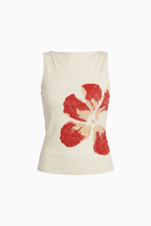Hibiscus Graphic Top