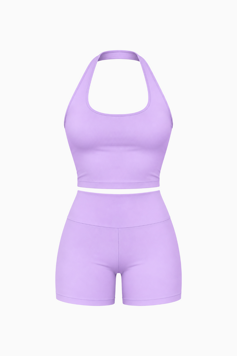 Geripptes Neckholder-Set für Sport