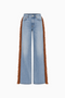 Fringe Wide Leg Jeans