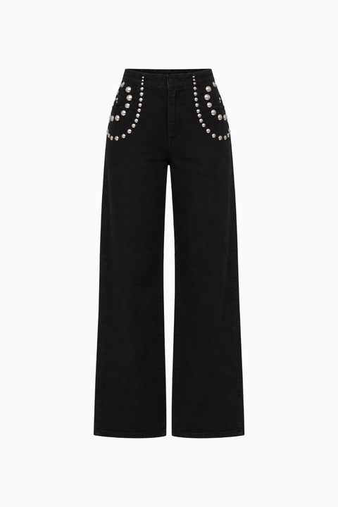 Studded Wide Leg Pants