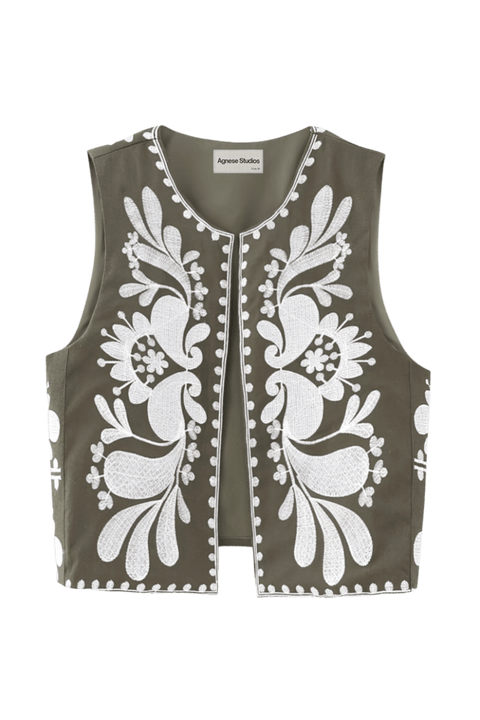 Arinne Brown Waistcoat | | S | Agnese Studios