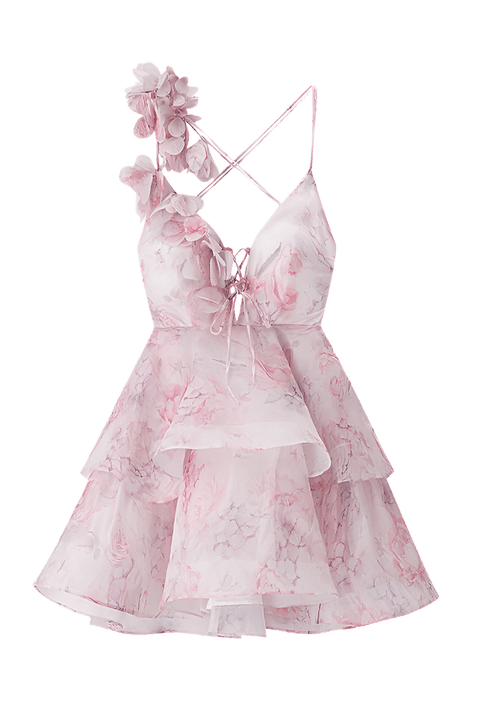 Brianda Pink Dress | | S | Agnese Studios