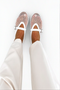 Buckle Strap Mesh Flats