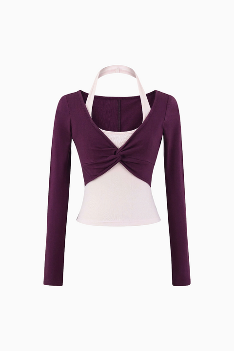 Layered Twist Active Top