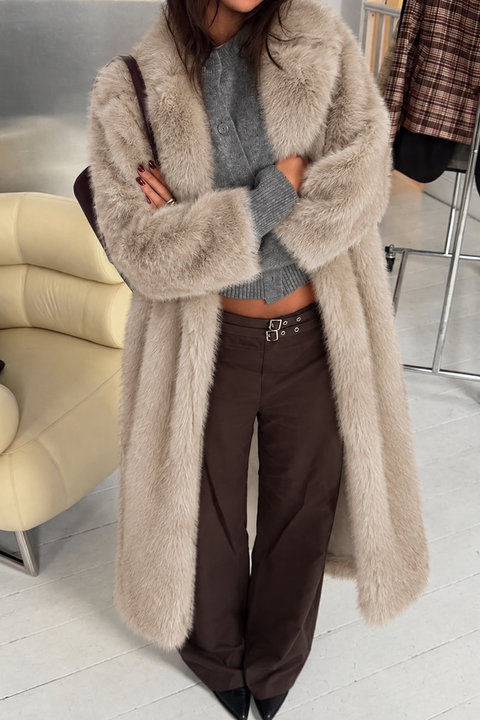 Oversized Faux Fur Maxi Coat