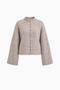 Cardigan lavorato a maglia con bottoni decorativi