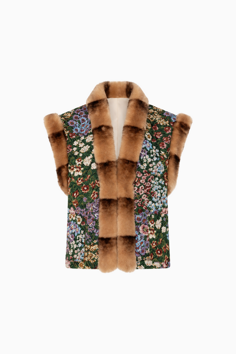 Floral Brocade Waistcoat