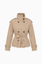 Belted Short Trench Coat