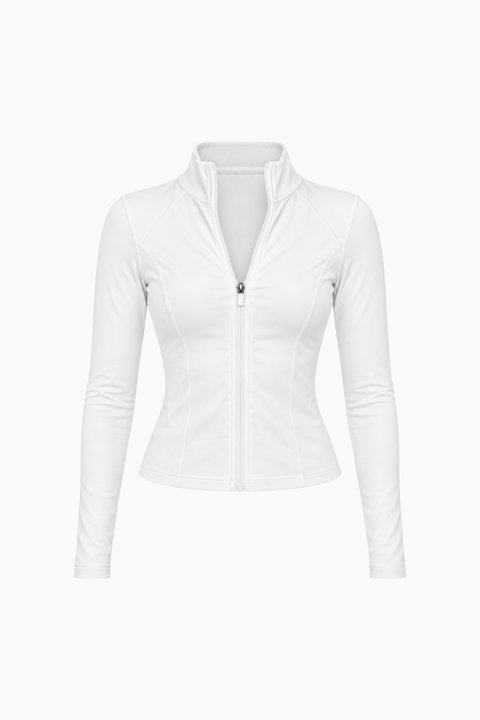 Long Sleeve Slim-Fit Yoga Track Jacket