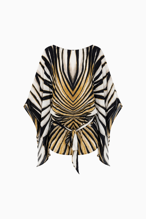 Safari-Minikleid mit Bindegürtel