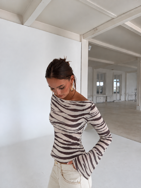 Zebra Mesh Top