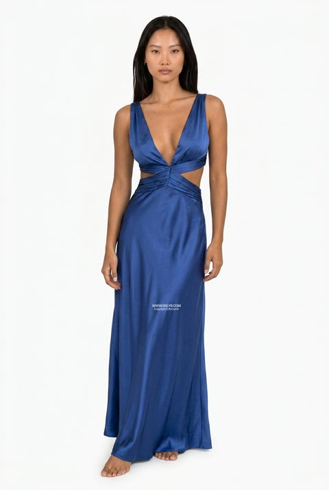 Elegantes Abendkleid mit tiefem Ausschnitt und Cut-Outs