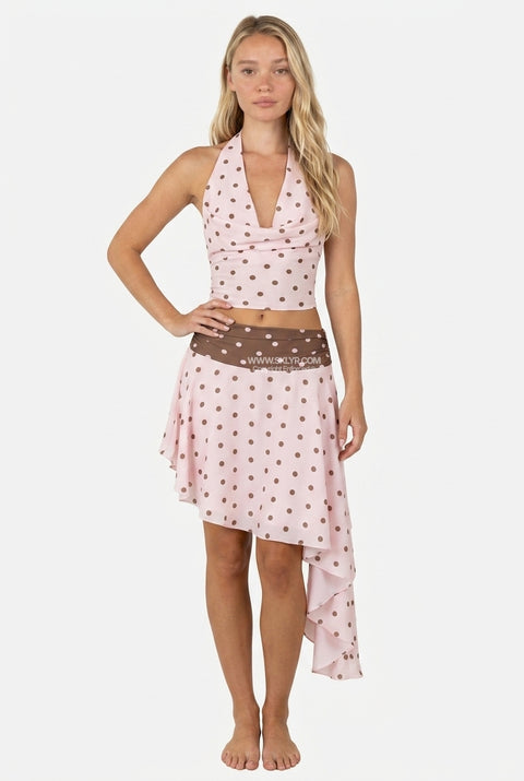 Polka-Dot-Rock-Set, asymmetrisch