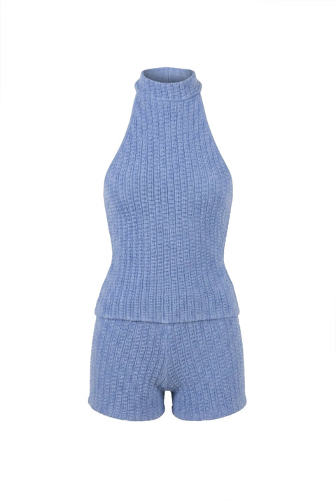 Completo bikini giallo con top all’americana