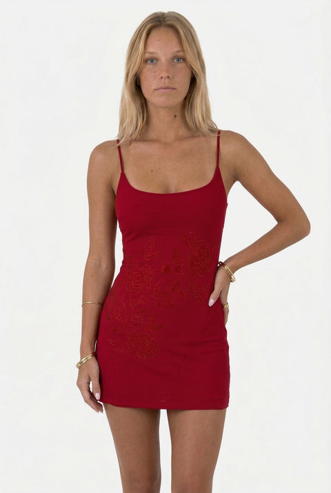 Abito rosso Solara Amaris