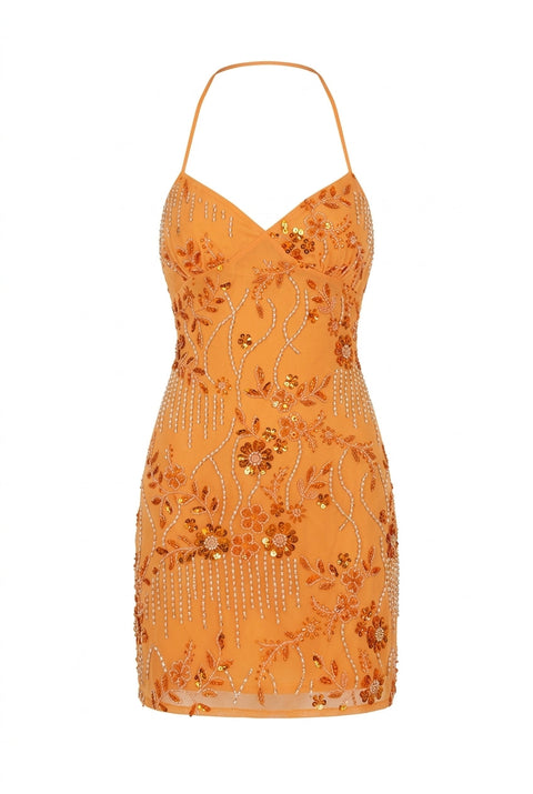 Vestido laranja Tellisa