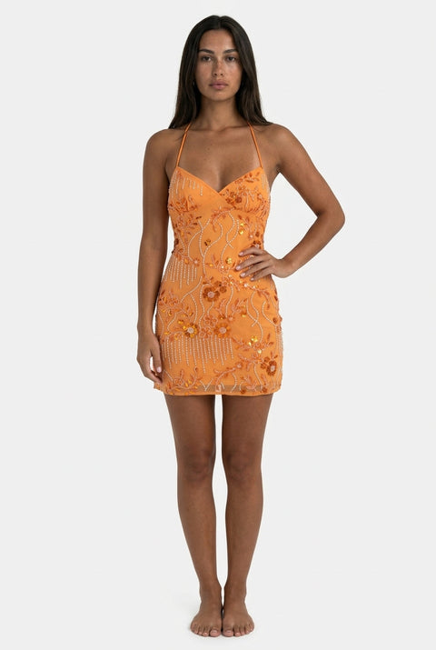 Vestido laranja Tellisa