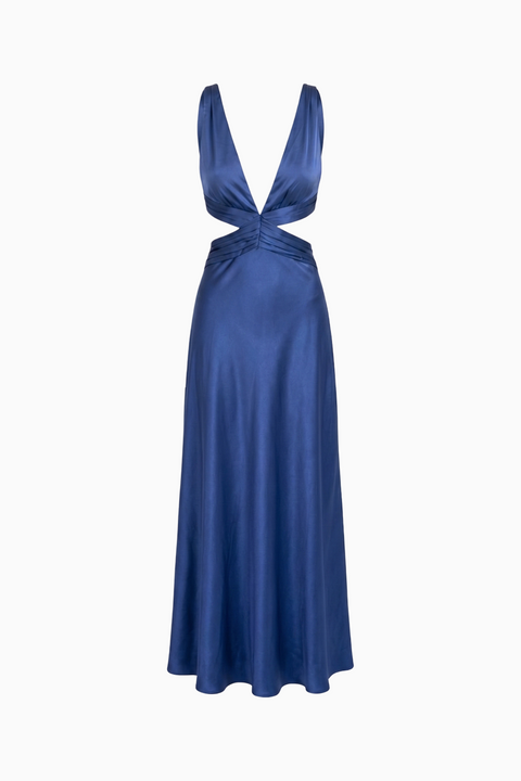 Elegantes Abendkleid mit tiefem Ausschnitt und Cut-Outs