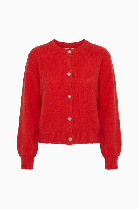 Flauschige Strickjacke