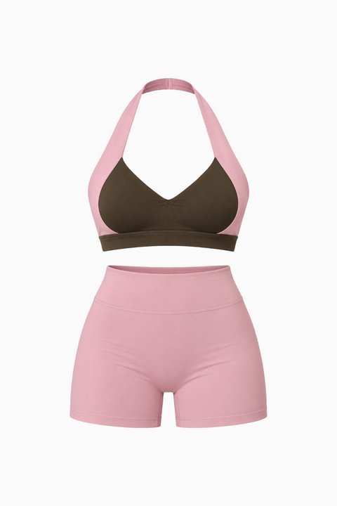 Neckholder-Set mit Colorblocking