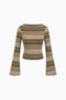 Multi-Stripe Wide Sleeve Top