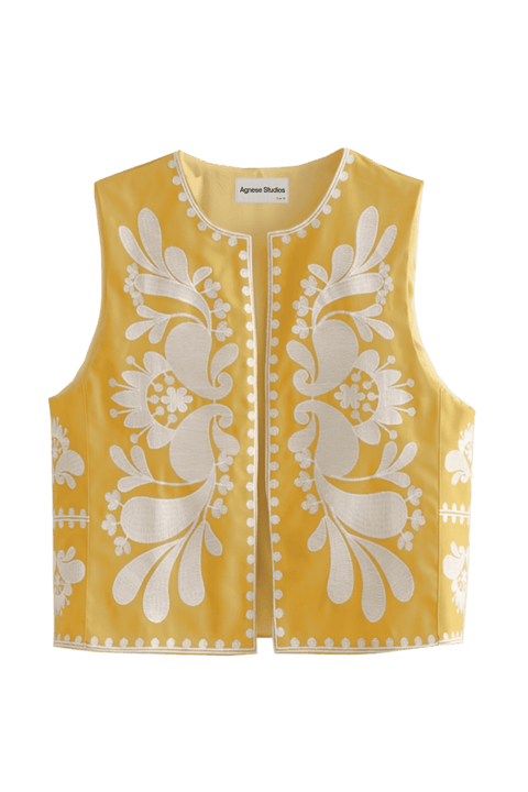 Arinne Brown Waistcoat | | S | Agnese Studios