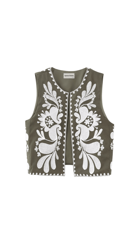 Arinne Yellow Waistcoat | | S | Agnese Studios