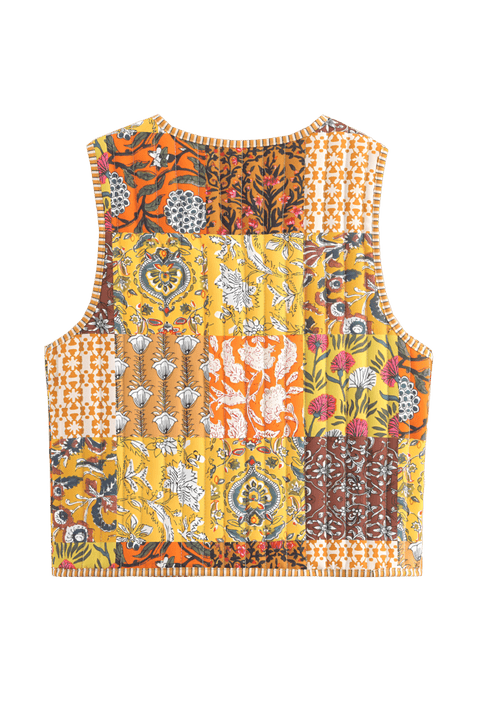 Babinia Yellow Waistcoat | | S | Agnese Studios