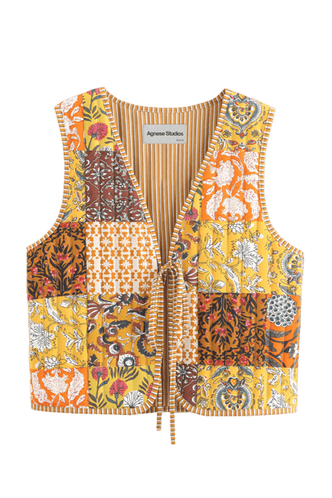 Babinia Yellow Waistcoat | | S | Agnese Studios