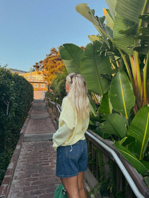 Butter Yellow Cardigan | | S | Agnese Studios