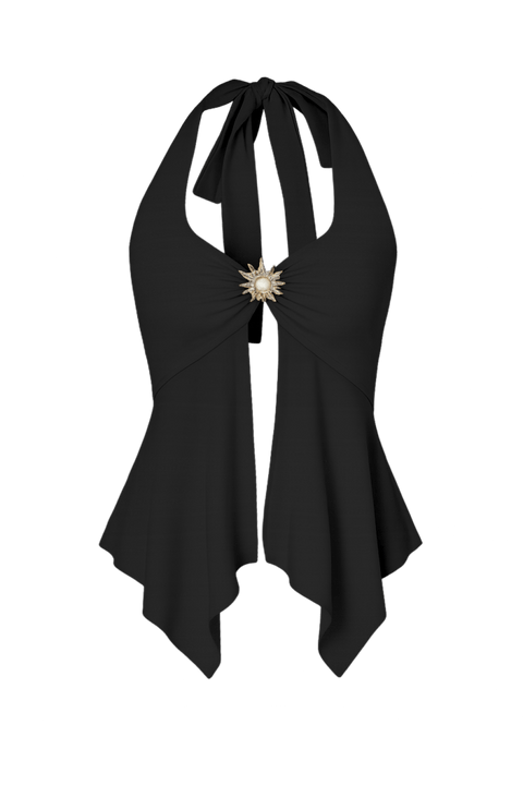 Eraida Black Top | | S | Agnese Studios