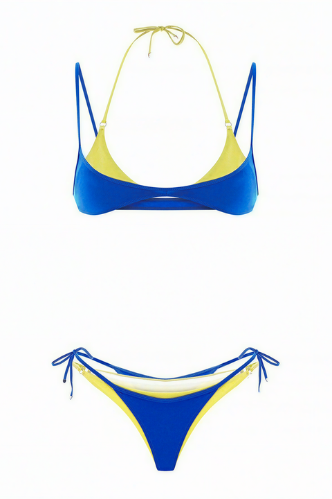 Bikini bicolore all’americana