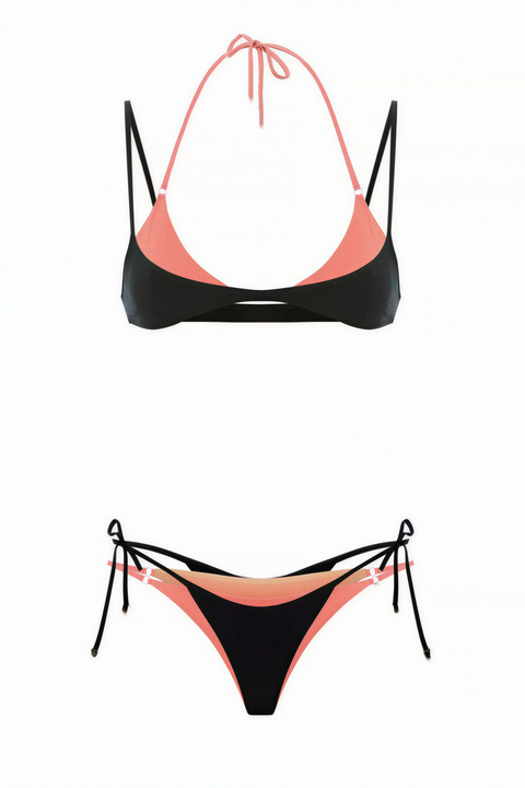 Bikini bicolore all’americana