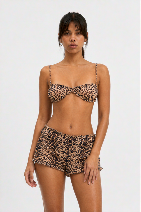 Fierce & Frilly Animal-Print-Bikini-Set