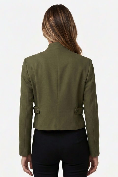 Veste de hussard militaire courte kaki olive