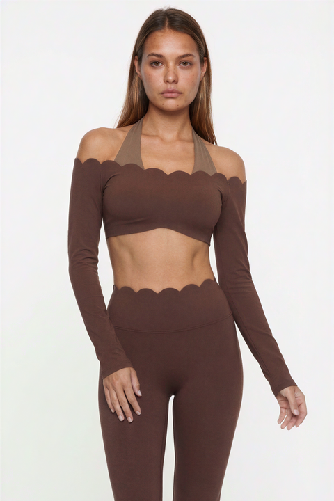 Active-Set mit Muschelsaum und Neckholder