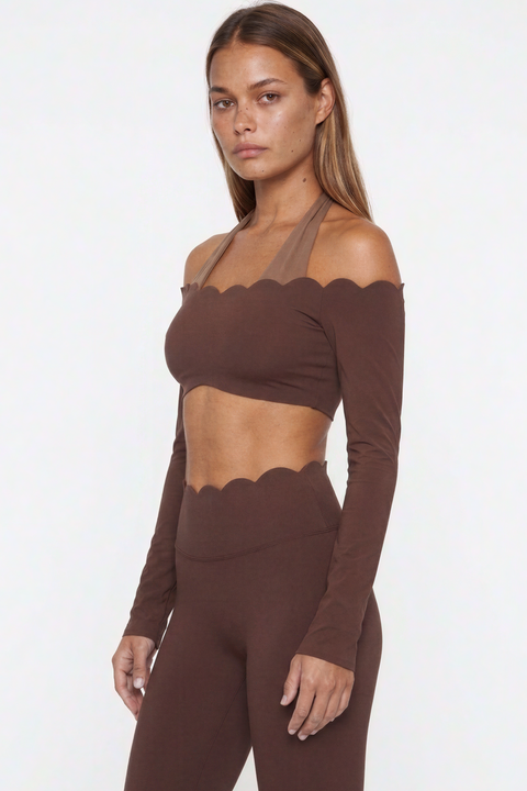 Active-Set mit Muschelsaum und Neckholder