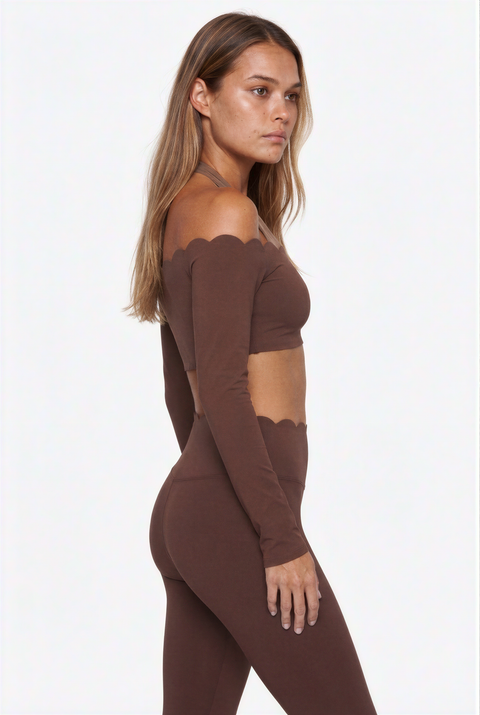Active-Set mit Muschelsaum und Neckholder