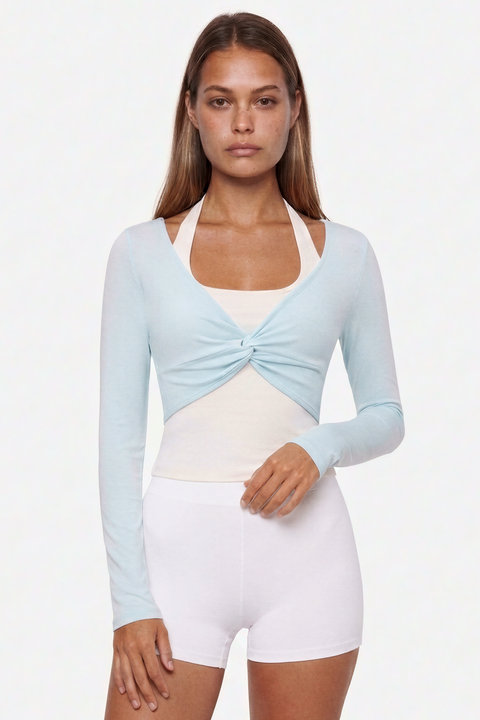 Layered Twist Active Top