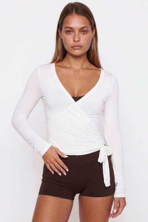 Soft Ballet Wrap Top