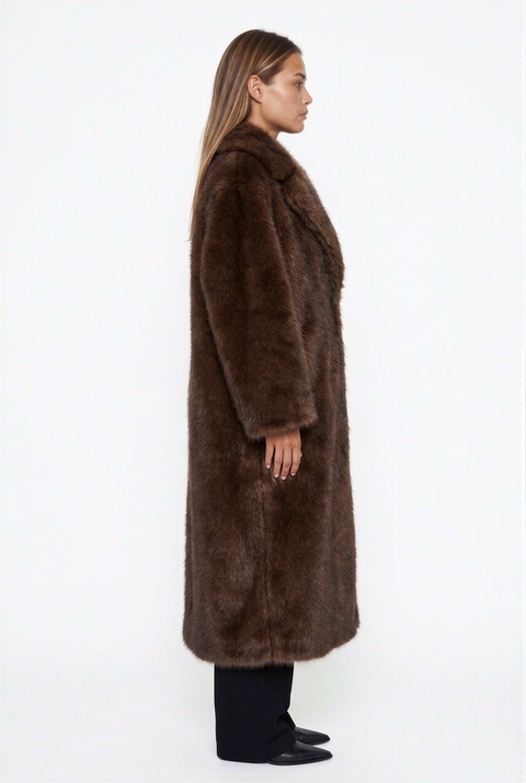 Oversized Faux Fur Maxi Coat
