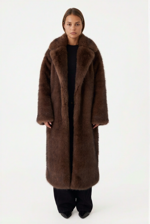 Oversized Faux Fur Maxi Coat